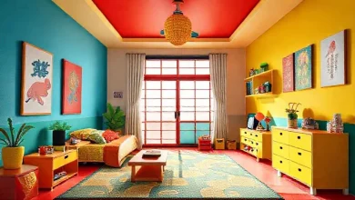Nippon Boya enerjik çocuk odası renkleri, canlı dekorasyon ve boya örnekleri.