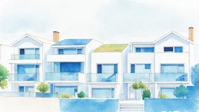 Açık mavi dekorasyonla ferah evler. 2026 ev trendleri, modern ve huzurlu yaşam alanları.