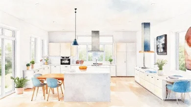 Açık mutfak dekorasyonu için en popüler 5 renk tonu. Modern ve şık mutfak tasarım fikirleri.