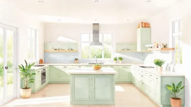 2026 açık mutfak renk trendleri: ferahlatıcı ve modern mutfak dekorasyon fikirleri.