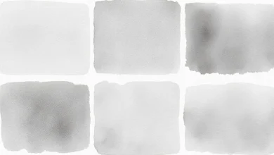 Antrasit gri boya ile modern yaşam alanları. 5 farklı uyumlu doku örneği.