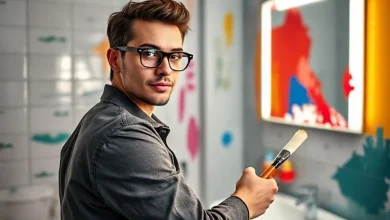 Banyo dolabı boyama rehberi. 2026 trend renklerle modern ve şık bir banyo dolabı görüntüsü.