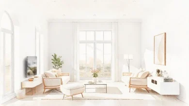 Beyazın gizli gücüyle mekan dönüşümü 2026: İç tasarımda anahtar beyaz tonları ve trendler.