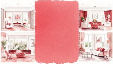 Bordo boya 2026 trendi: Oturma odası, yatak odası için dekorasyon fikirleri.