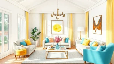 Enerjik evler için canlı renklerle dekorasyon trendleri. Modern iç mekan tasarımlarında renkli dokunuşlar.