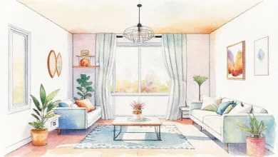 Küçük evler için canlı renk dekorasyon fikirleri 2026. Evinizi enerjiyle dolduran modern iç mekan trendleri.