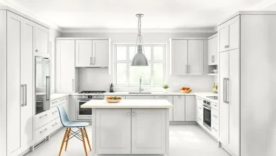 Açık gri modern mutfak: 5 trend dekorasyon kombinasyonu.