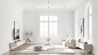 Monokrom renklerle 2026 oda dekorasyonu trendleri. Hangi odanın uygun olduğunu gösteren modern iç tasarım örnekleri.