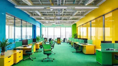 Verimliliği artıran ofis boyası renkleri. Modern ve aydınlık bir ofis iç mekanında doğru renk seçimleri.