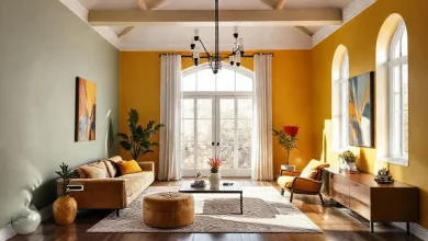 Organik boya ile boyanmış modern bir iç mekan, 2026 tasarım trendlerini yansıtıyor.