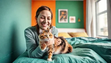 Yatak odası evcil hayvan dostu boya seçenekleri. Toksik olmayan, sağlıklı duvar boyaları. Kedi ve köpekler için güvenli renkler.